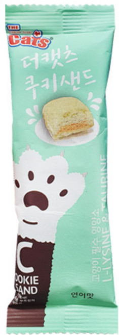 더캣츠 쿠키샌드 고양이간식 20g, 연어맛, 32개