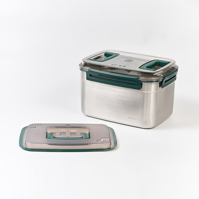 알레보 브리앙 스텐304 대용량 밀폐용기 11L(+누름판 포함), 단일속성