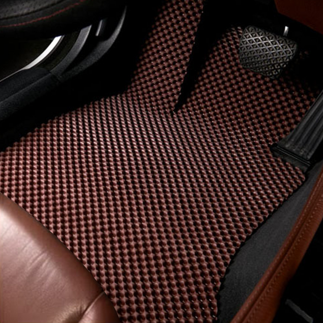 언더쉴드 자동차 확장형 고무 벌집매트 카매트 발매트 바닥매트, 브라운, 제네시스 G80