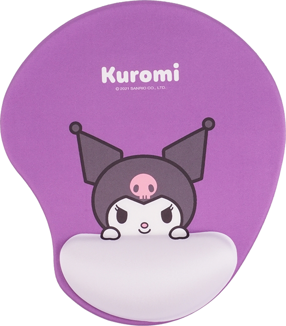산리오 캐릭터 손목쿠션 마우스패드 헬로키티 쿠로미, 1개