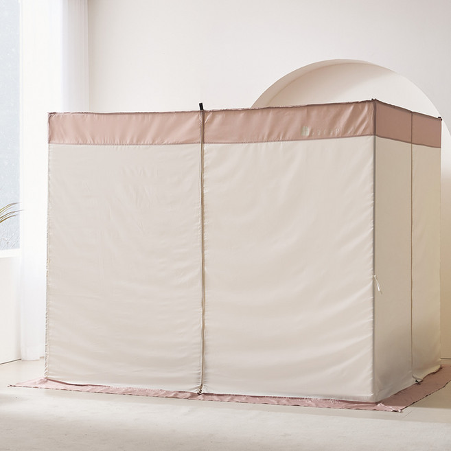 알뜨리 캐노피 사각 실내텐트 세트 난방 방한 보온 침대 실내 겨울 텐트 난방텐트