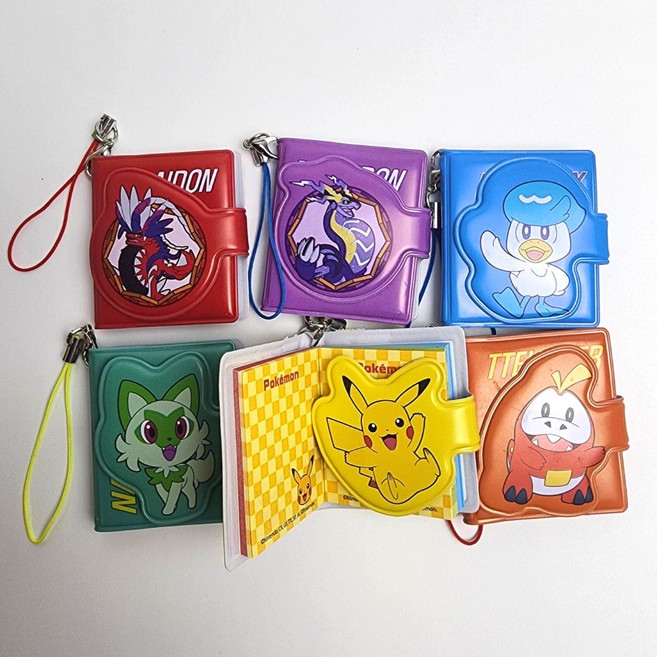 [무료배송/당일배송] 포켓몬 다이어리 수첩 미니 고리 키링 [엘리빅마켓], 3개