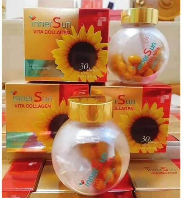 inner sun vita collagen 이너 비타콜라겐 30day 미백 기미 주름+사은품 당일발송, 1개, 60정 - 쿠팡