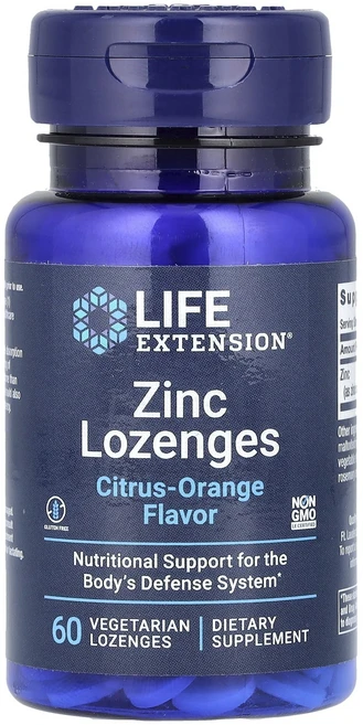 Life Extension 아연 사탕 정제 시트러스 오렌지 18.75mg 식물성 사탕 정제 60정, LifeExtension아연사탕정제시트러스오렌지1875, 1개 - 쿠팡