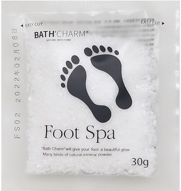 바스참 풋스파 사해소금 족욕제 내추럴 10개, 1개, 30g