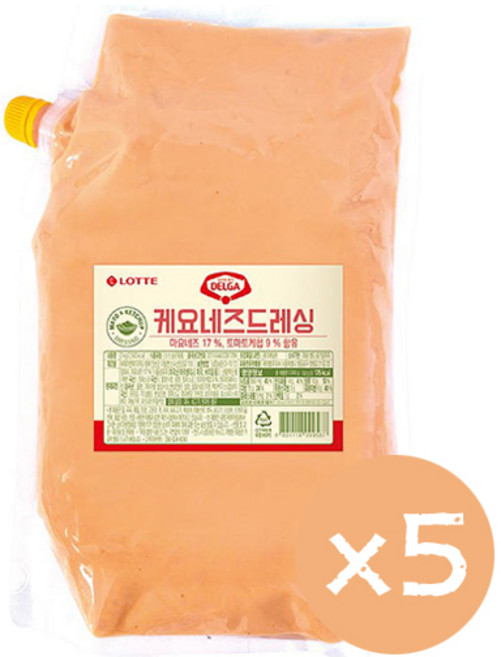 롯데 델가 케요네즈드레싱 소스 2kg x 5개