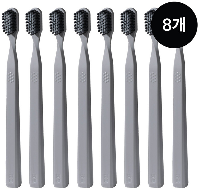 리브러쉬 치과의사가 개발한 혼합모 치과 칫솔 충치예방, 8개, 1개입, 그레이