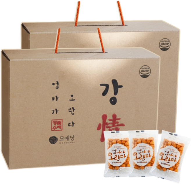 선물세트 엄마가오란다 오리지널 촉촉한 수제강정, 600g, 2개