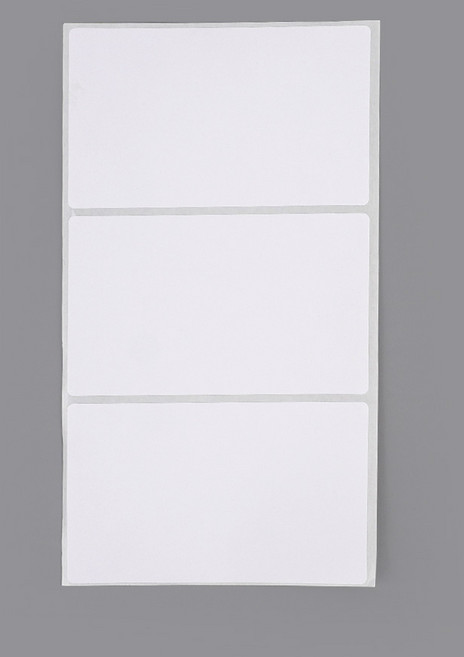 컬러 직사각 스티커 대형 무지 네임스티커 스티커메모 이름스티커 견출지 이름표 10x6cm, 5장, 화이트