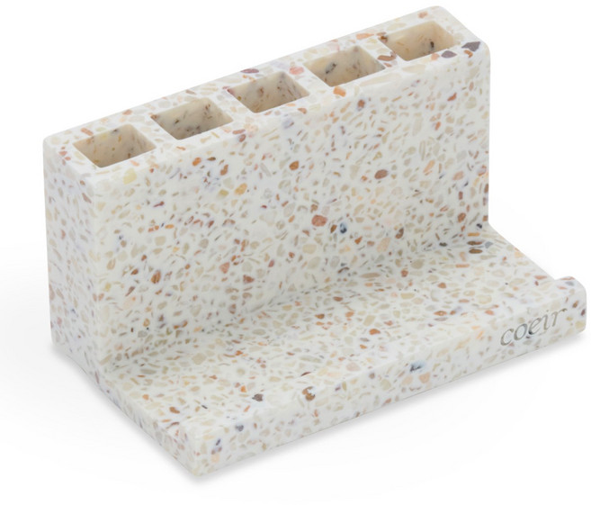 코에르 고급 테라조 칫솔꽂이 욕실 칫솔거치대 물빠짐 칫솔걸이, 스퀘어(Square), 1개