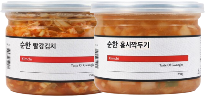 [베리쿡] 아기김치 2종 빨강김치+홍시깍두기 세트, 1개