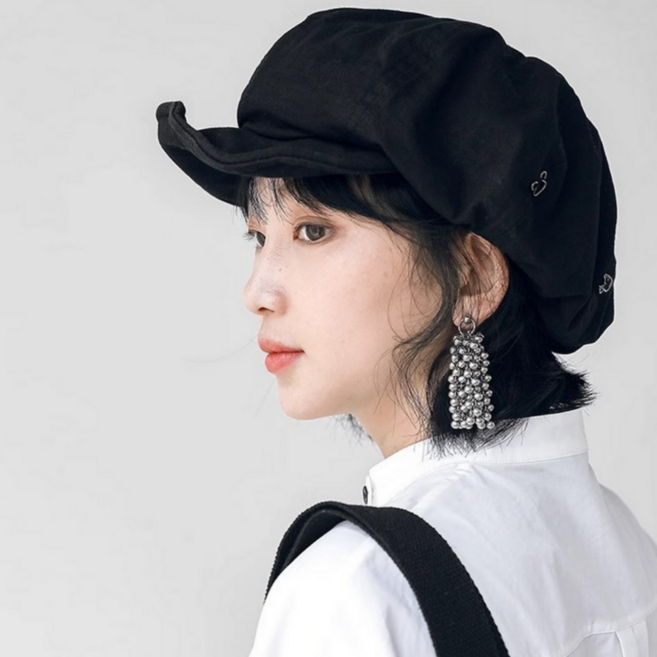 코지웨이브 레트로 얼굴 작아 보이는 베레모 헌팅캡