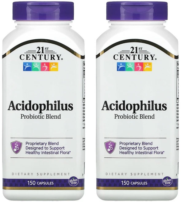 21st Century Acidophilus Probiotic Blend Capsules 150-Count (2), 150정, 2팩 - 쿠팡