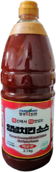 청우 더진한 양념치킨소스 매운맛, 6개, 2.1kg