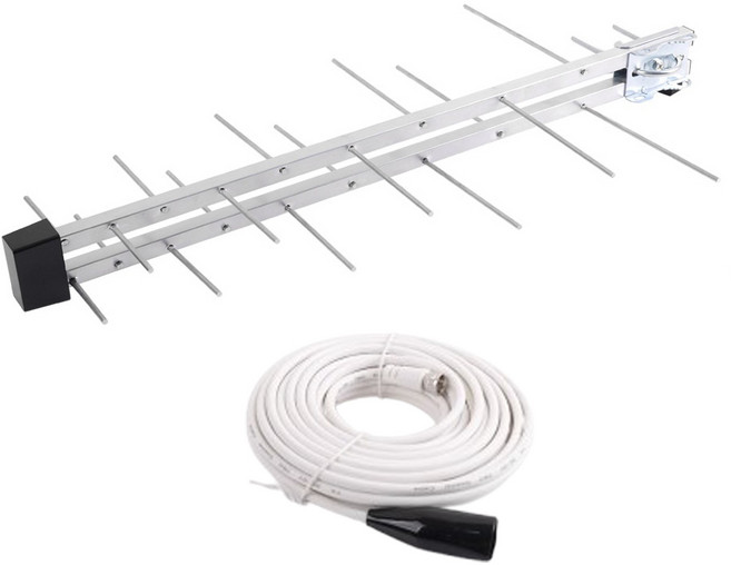 실내외형 TV 안테나 무전원 UHF HD 지상파 무료방송 단품+수신기 세트, 다이폴 GC-4243