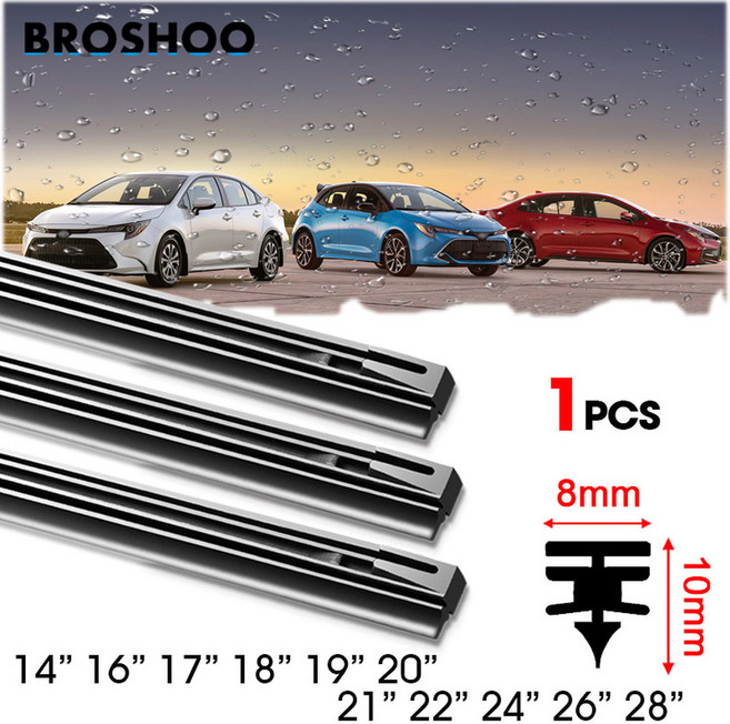 18 19 고무 블레이드 탄성 삽입 유리 액세서리 와이퍼 28 자동차 20 밴드 14 24 리필 스트립 22 17 16 8mm 26 21, 22"