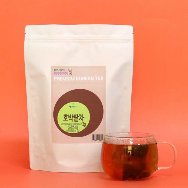 자연한잔 호박팥차 100티백 텀블러용, 2g, 100개입, 1개