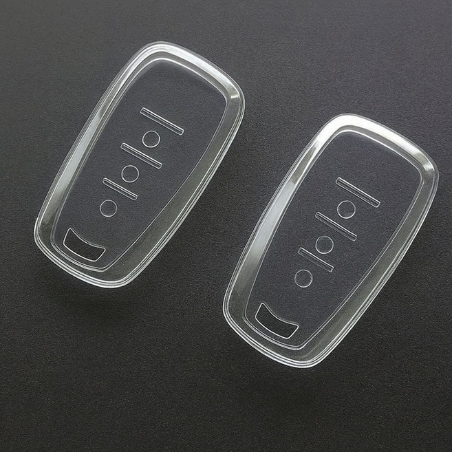 (1+1)라임리빙 쉐보레 호환 차키케이스 자동차 키케이스 투명, 클리어 화이트+화이트, 쉐보레-01