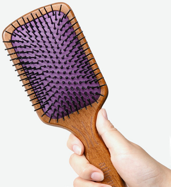 셀리본 아테네 여신 헤어브러쉬 엉킨 머리, 1개, 패들 브러시 대형 - 플라스틱핀