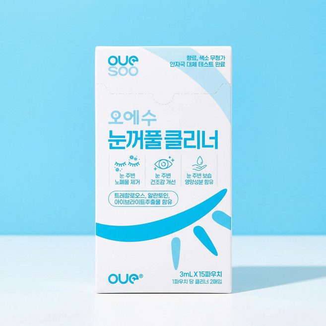 오에수 눈꺼풀 클리너 30p, 1개, 30개입