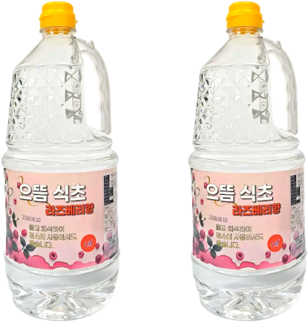 으뜸 청소용 식초 라즈베리향, 2개, 1.5L