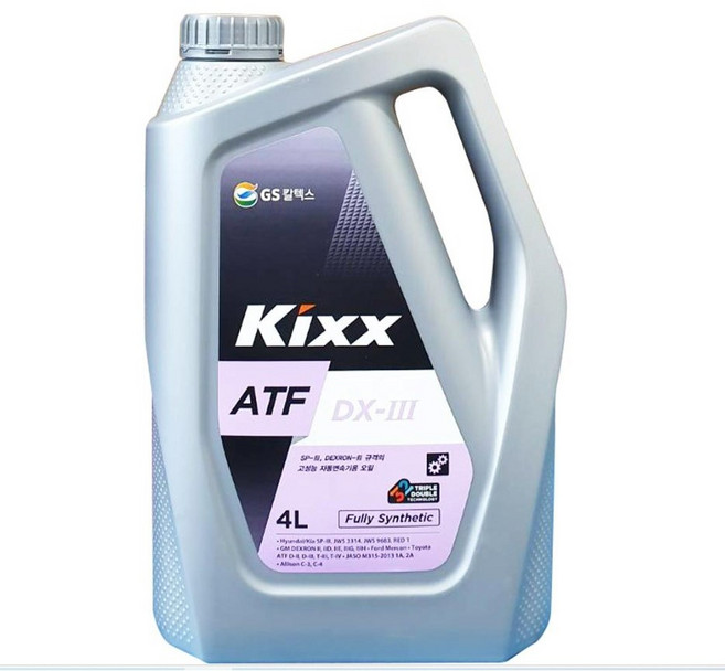 GS칼텍스 Kixx ATF DX-3[DEXRON3(덱스론3)] 자동변속기용 오일 4리터, 1개, 4L