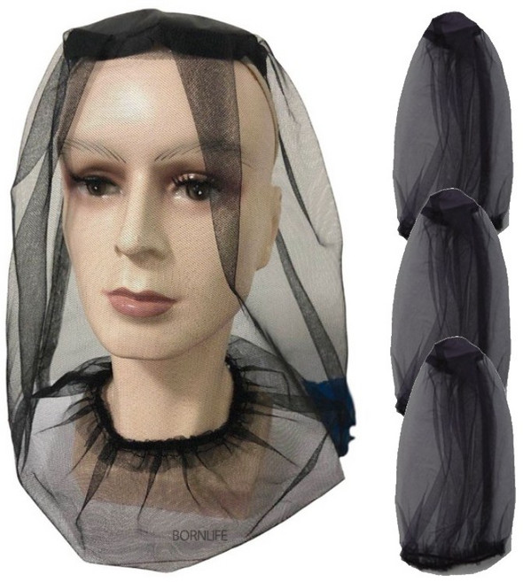 본라이프 얼굴보호 방충망 대 그물 머리모기장 모자위에 쓰는 대형 모기장 등산낚시모기장 벌초 캠핑 농사 양봉작업 등산모기장 방충모자 모기 말벌차단 그물모기장 모자 방충망사, FREE, 3개, 검정블랙