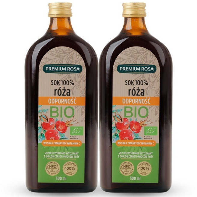 프리미엄로사 유기농 로즈힙 원액, 500ml, 2개