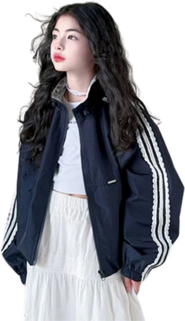 상상키즈 여아 스트릿 감성 바람막이 점퍼