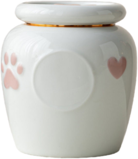 티지피 도자기 밀폐 방습 보관 반려동물 유골함, 1개