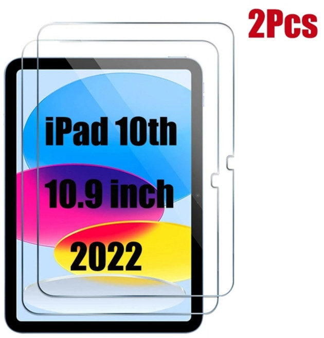 apple 호환 iPad 10 용 TPU 케이스 iPad Pro 11 10.5 Air 5 4 3 10.9 10.2 10th 9th 8th 7th Gen 2022 2020 용 9 인, iPad Air 4 Air 5, [00] Only Glass Film