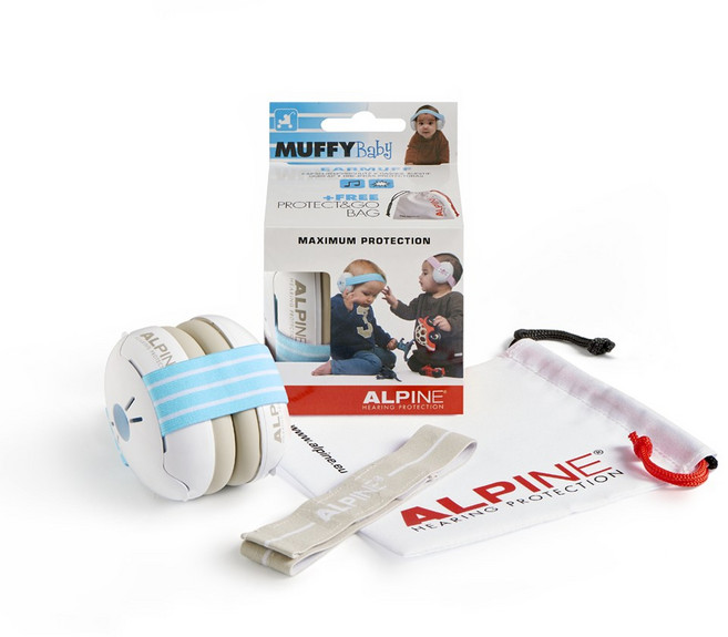 알파인 머피베이비 유아용 소음제거 귀마개 파랑, 1개