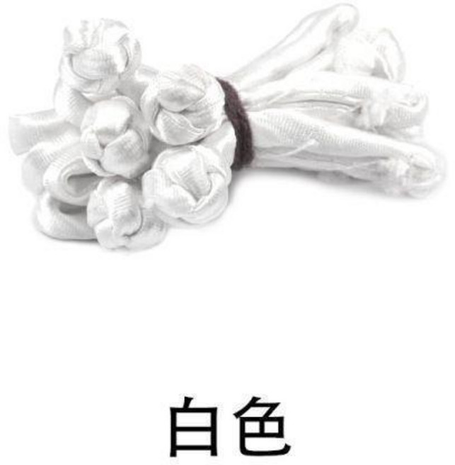 傳統服飾盤扣 釦子, 白色