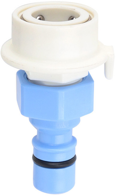 원터치 세탁기 연장 연결 세탁기호스변환커넥터, 1개, 블루