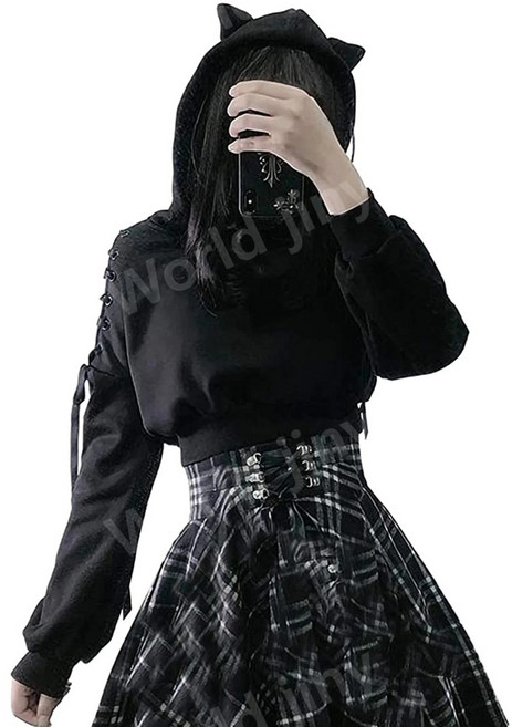 일본 멘헤라 후드티 지뢰계룩 양산형 크롭 기장