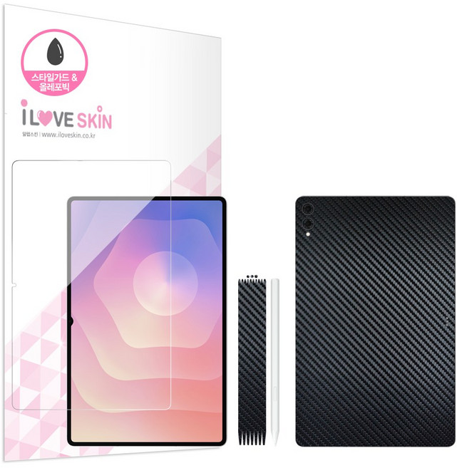 갤럭시탭S11 울트라 카본스킨 액정보호필름+후면 측면 카메라, 엔젤화이트, 1개