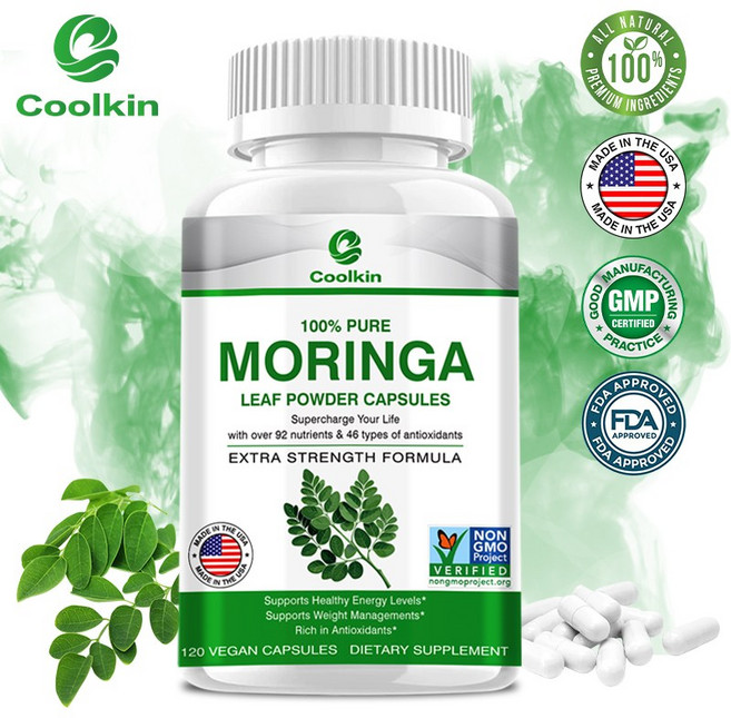 Coolkin Moringa 葉粉膠囊 120 顆純素膠囊, 60組