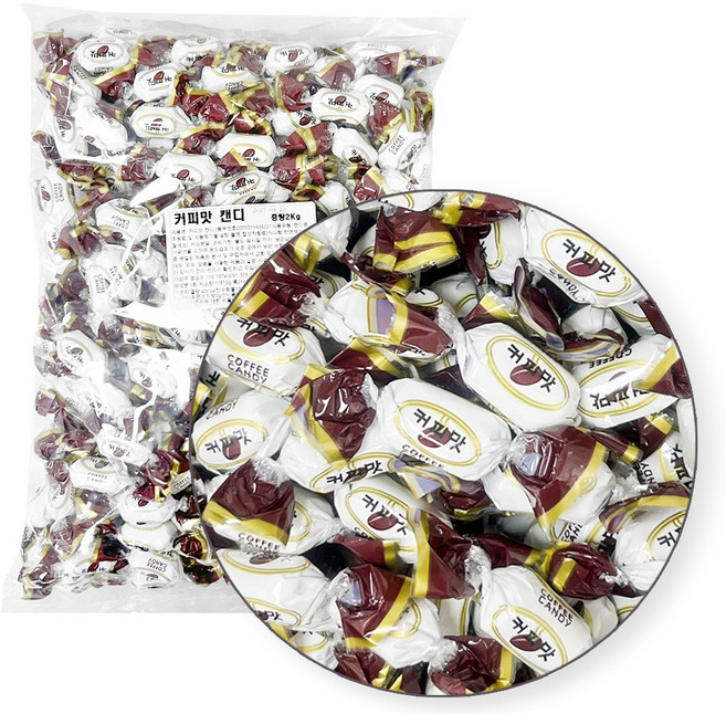 양지제과 커피 사탕 2kg 대용량 업소용 식당 벌크 사탕 캔디, 1개