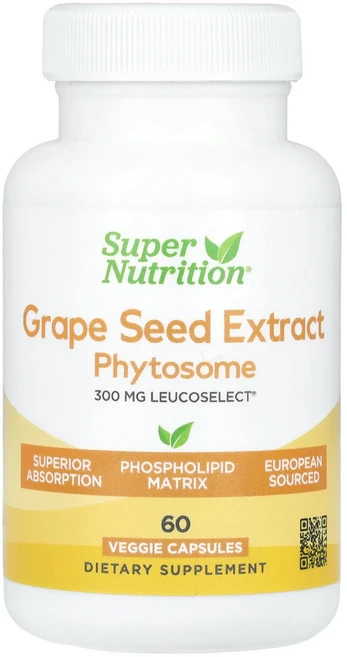 새해 첫좋은선물 Super Nutrition 포도씨 Phytosome 300mg 베지 캡슐 60정 제대로 할인합니다, SuperNutrition포도씨Phytosome300m, 1 - 쿠팡