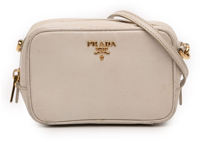 프라다 중고 2013-2025 미니 사피아노 럭스 카메라 크로스 백