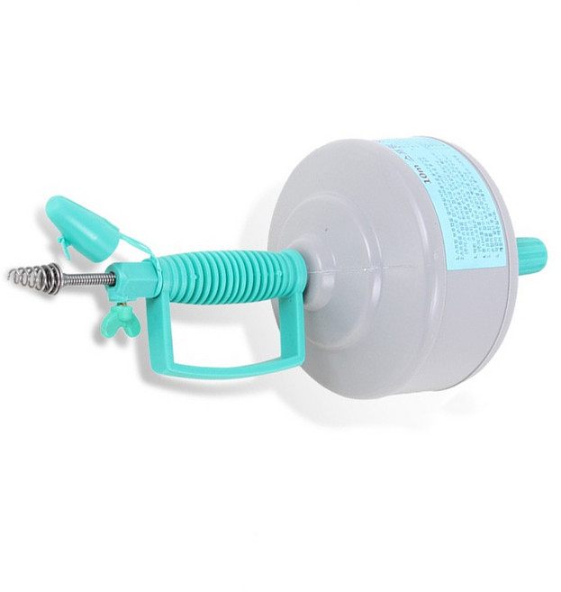 배관 청소 하수구 관통 스프링 청소기 배수관커버 이물질, 1개