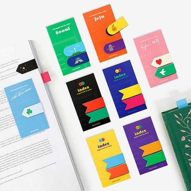 [예스24배송]비비드 인덱스 마그네틱 북라인마커, 블랙, 블랙