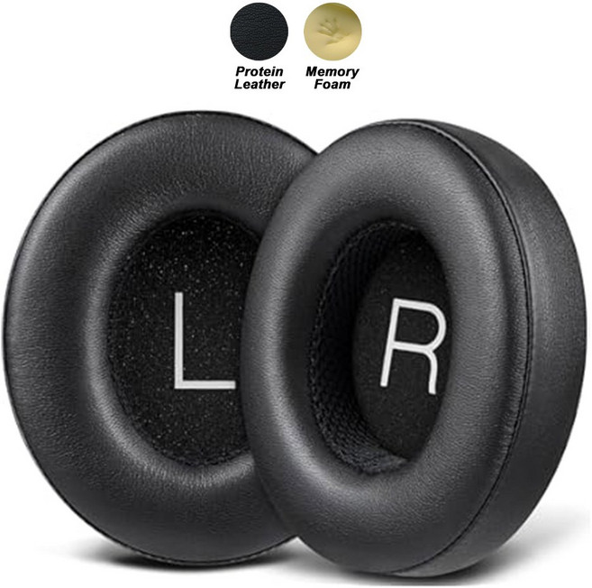 AONIC 50 교체용 이어폰 패드 핑크 이어패드 귀마개 메쉬 메모리 커버 스폰지 단백질, 1)Blcak leather, 1개
