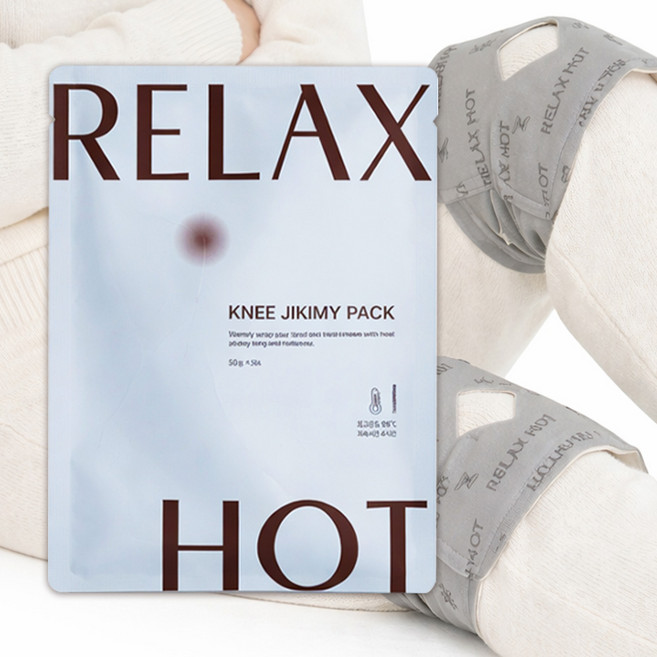 옵티머스 무릎핫팩 국내생산 릴렉스핫 무릎지키미 온열찜질 1매입(개별포장), 50개