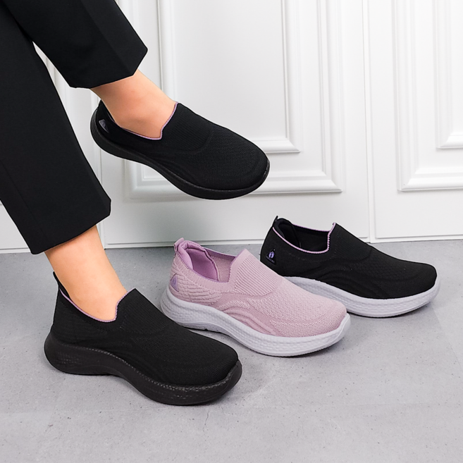 행텐 여성 푹신푹신 발편한 초경량 메쉬 슬립온 HT-011