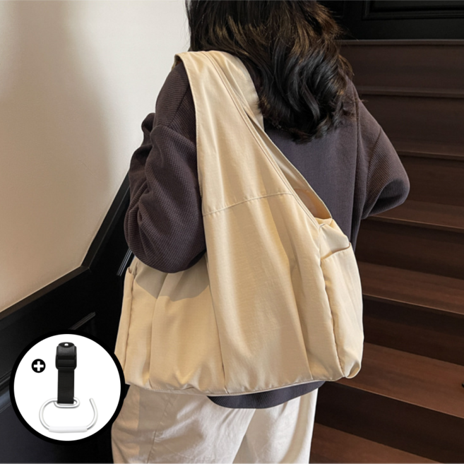 FRICHE 가벼운 아기 국민 기저귀가방, 1개, 화이트