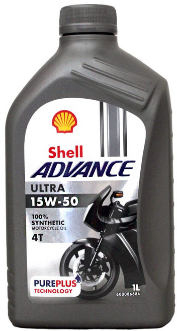 【易油網】Shell ADVANCE ULTRA 4T 15W50 全合成機車機油, 1個