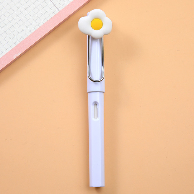 백송 인피니티 스마트 무한연필 지우개 반영구 캐릭터 오래쓰는 귀요미 단체 선물 학생 학용품, 달걀