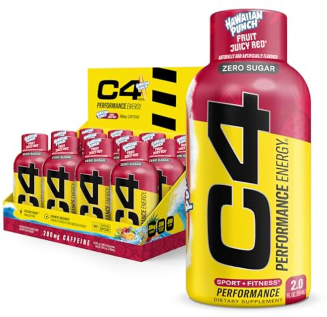 C4 Performance Energy Shot 2oz 12pk - Hawaiian Punch FJR