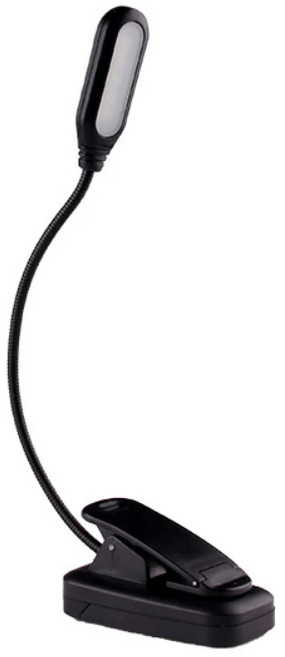 구즈넥이 있는 LED 책 조명 가능한 Led 클립온 램프 AAA 배터리 구동 유연한 야간 독서, 04 빨간